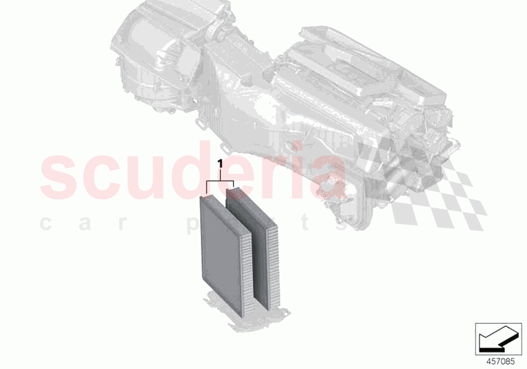 Microfilter activated Carbon container of Rolls Royce Rolls Royce Cullinan RR31(2017-2023)