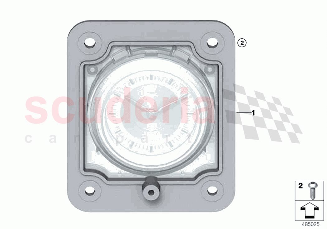 Analogue clock of Rolls Royce Rolls Royce Cullinan RR31(2017-2023)