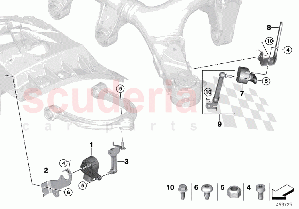 Headlight vertical aim control sensor of Rolls Royce Rolls Royce Cullinan RR31(2017-2023)