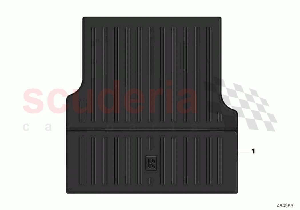 Luggage compartment mat all weather of Rolls Royce Rolls Royce Cullinan RR31(2017-2023)