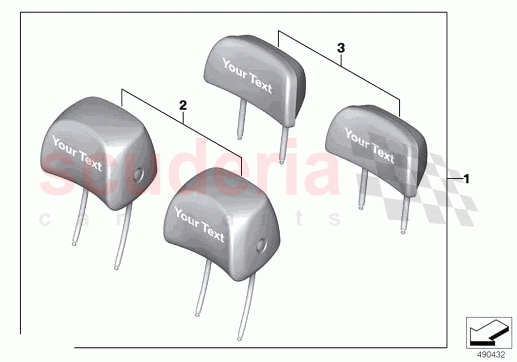 Retrofit headrests personalised of Rolls Royce Rolls Royce Cullinan RR31(2017-2023)