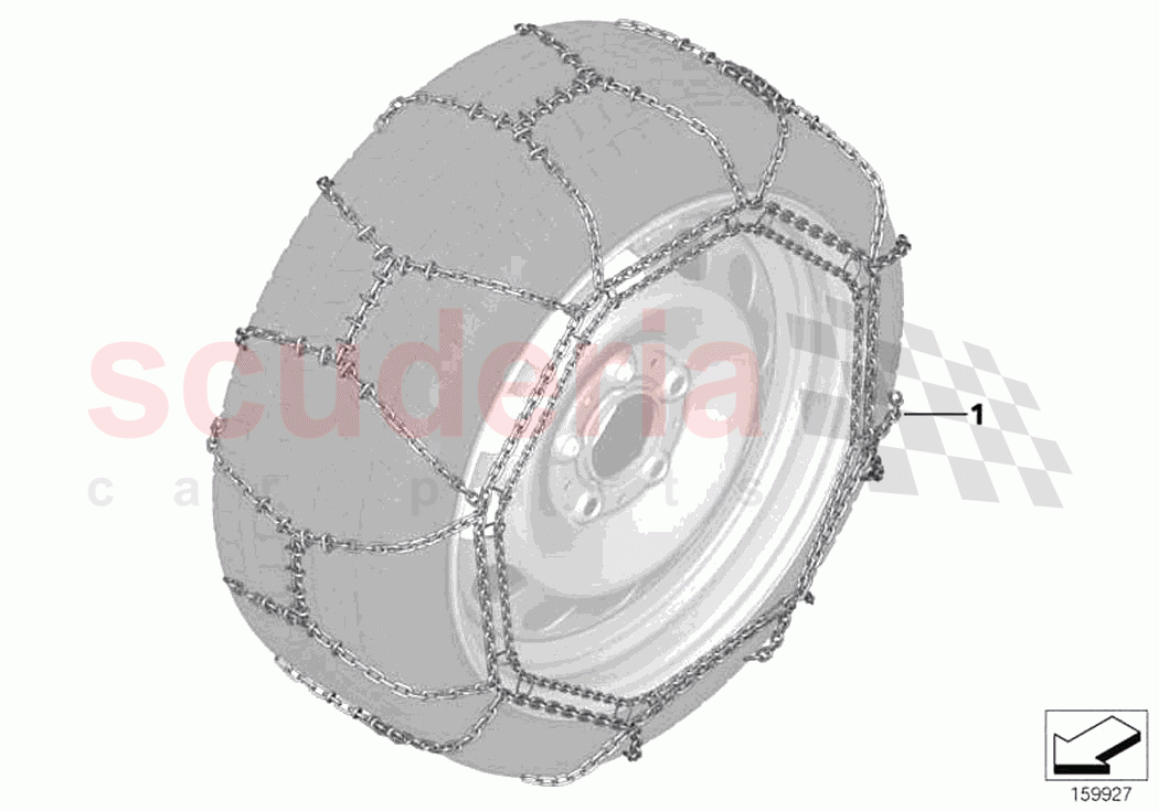 Snow chain of Rolls Royce Rolls Royce Cullinan RR31(2017-2023)