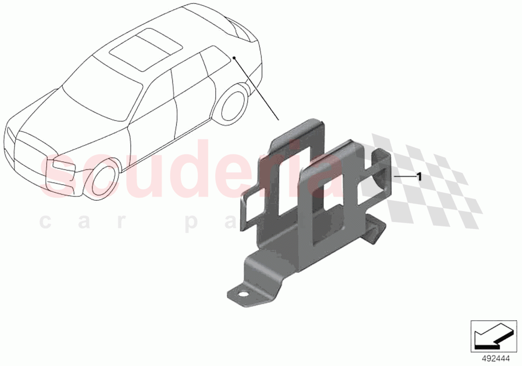 Control unit holder starlight headliner of Rolls Royce Rolls Royce Cullinan RR31(2017-2023)