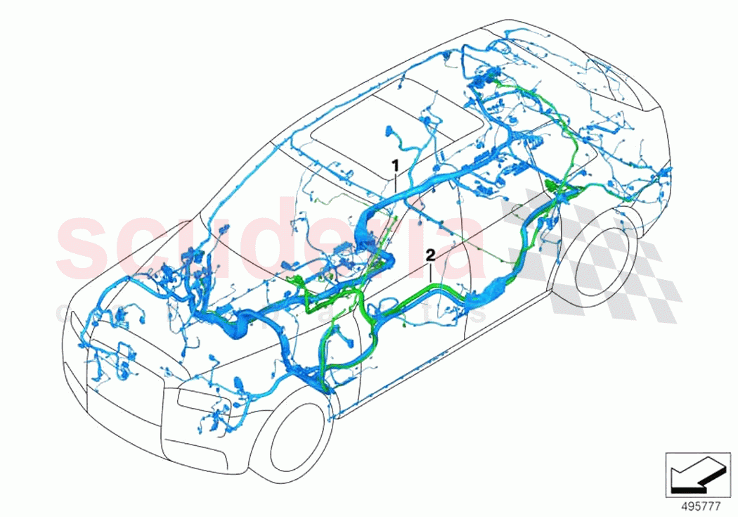 Main wiring harness duplicate of Rolls Royce Rolls Royce Cullinan RR31(2017-2023)