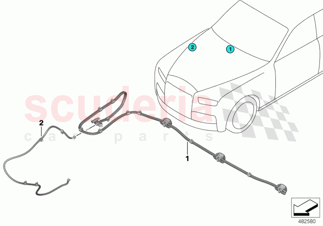 Single parts for windshield cleaning of Rolls Royce Rolls Royce Cullinan RR31(2017-2023)