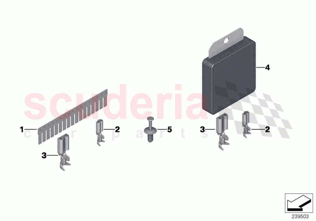 Various comb type connectors of Rolls Royce Rolls Royce Cullinan RR31(2017-2023)