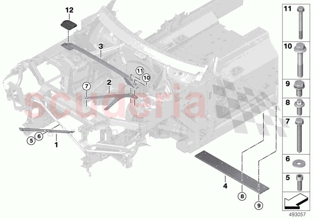 Reinforcement body of Rolls Royce Rolls Royce Cullinan RR31(2017-2023)
