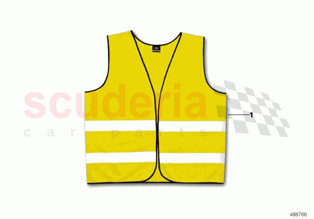 Warning vest of Rolls Royce Rolls Royce Cullinan RR31(2017-2023)