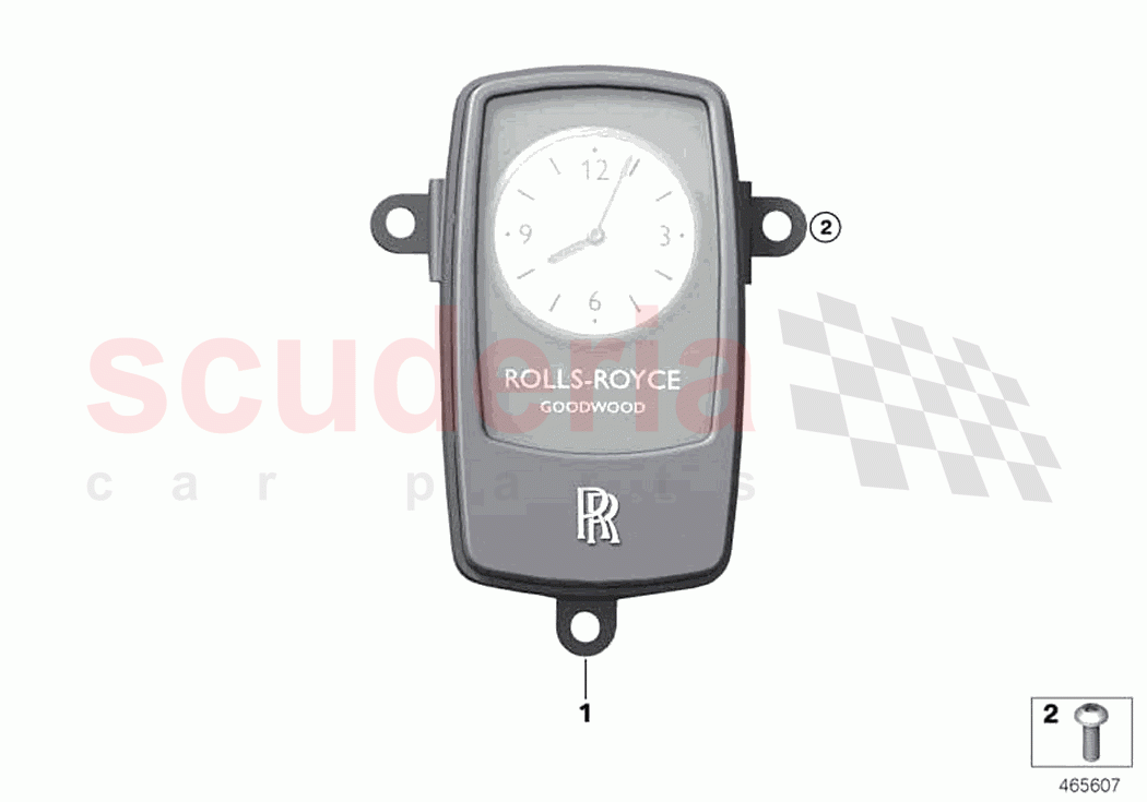 Electrical Bespoke Clock of Rolls Royce Rolls Royce Dawn RR6(2017-2023)