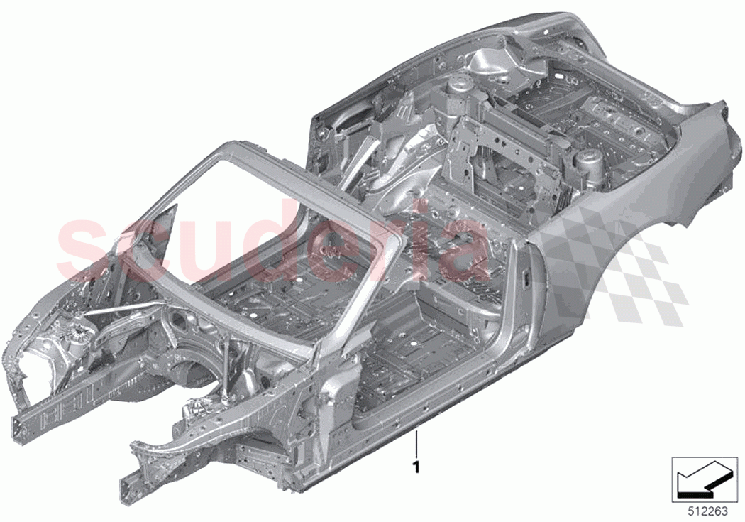 Body skeleton of Rolls Royce Rolls Royce Dawn RR6(2017-2023)