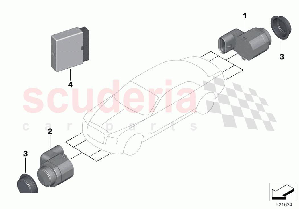Park Distance Control PDC of Rolls Royce Rolls Royce Dawn RR6(2017-2023)