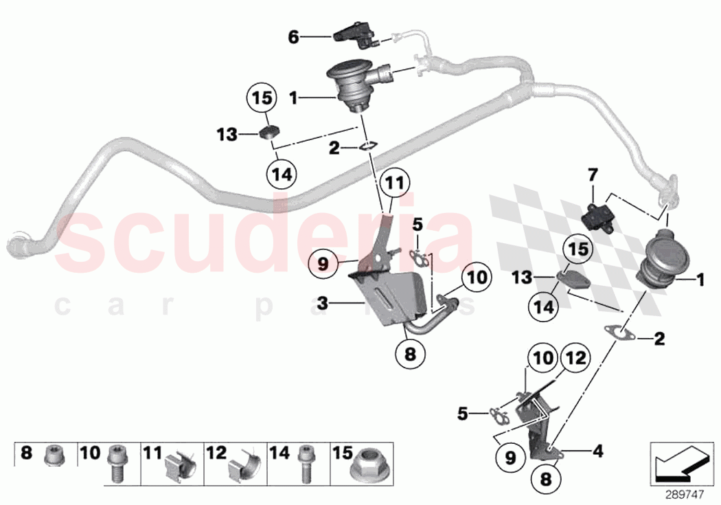 Emission control pipes of Rolls Royce Rolls Royce Dawn RR6(2017-2023)