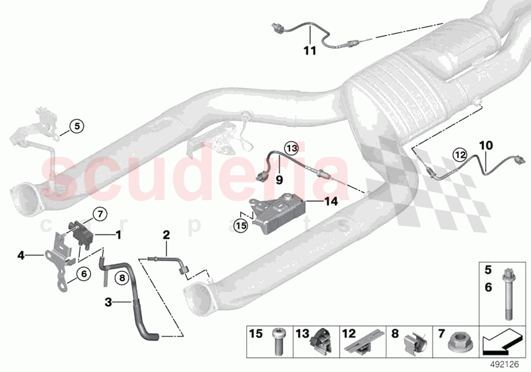 Petrol partic filter sens mounted parts of Rolls Royce Rolls Royce Dawn RR6(2017-2023)