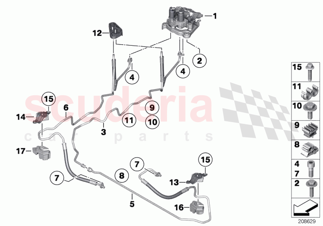 Valve block and add on parts Dyn Drive of Rolls Royce Rolls Royce Dawn RR6(2017-2023)