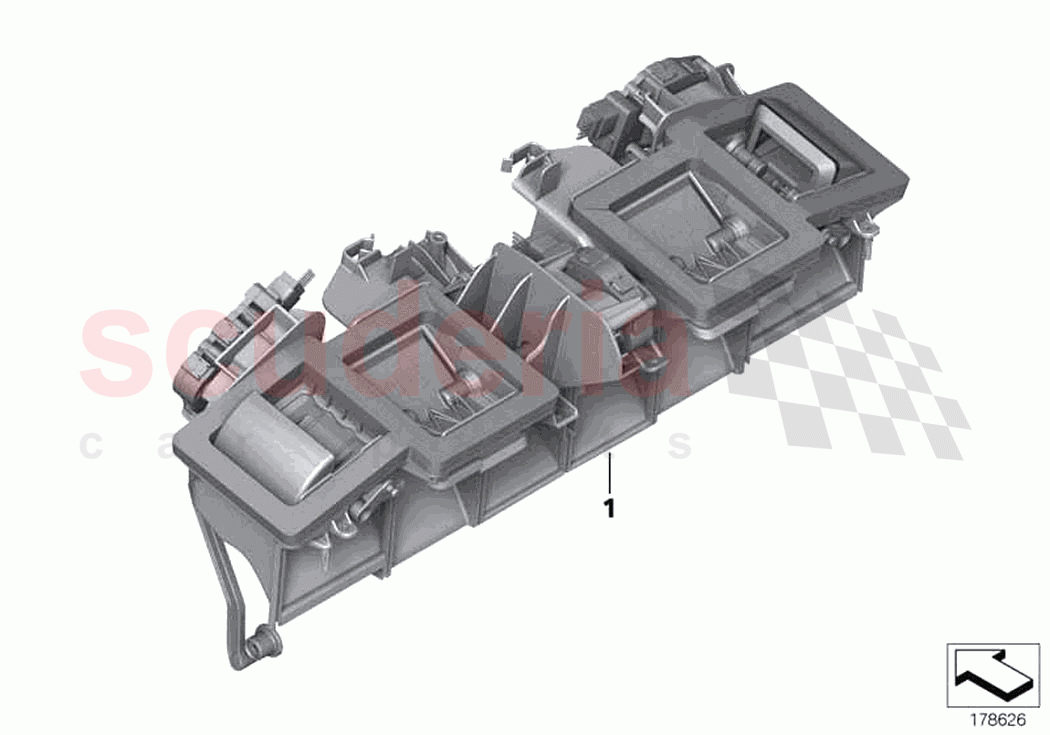 Distr housing air conditioner top of Rolls Royce Rolls Royce Dawn RR6(2017-2023)