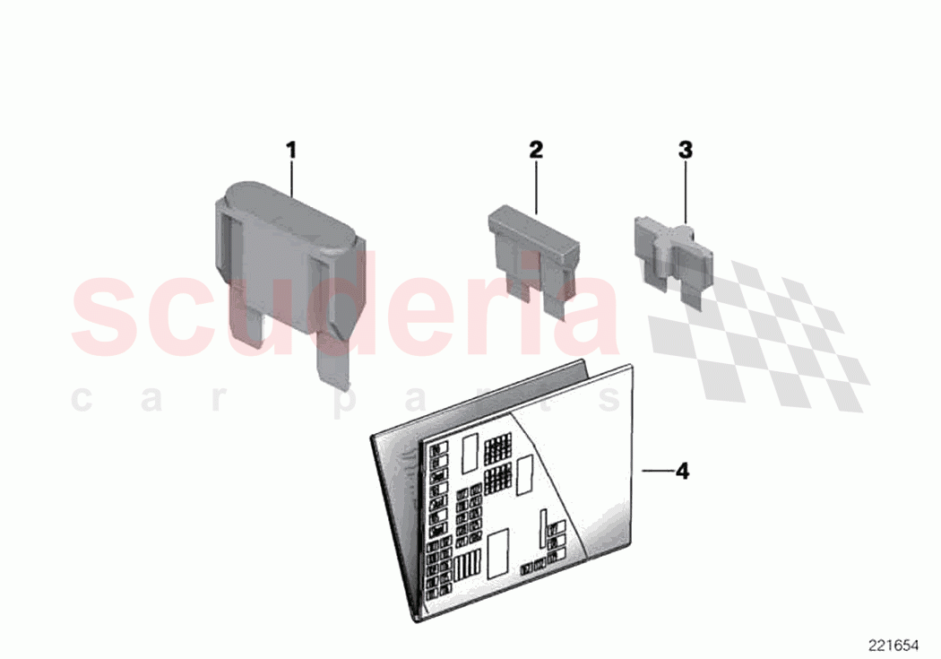 Single components for fuse housing of Rolls Royce Rolls Royce Dawn RR6(2017-2023)