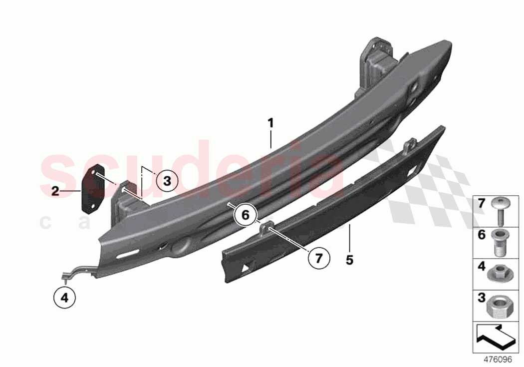Carrier rear of Rolls Royce Rolls Royce Dawn RR6(2017-2023)