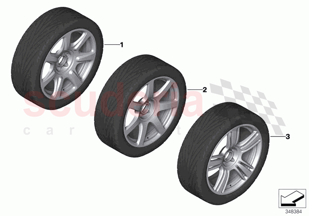 Wheel and tyre combinations of Rolls Royce Rolls Royce Dawn RR6(2017-2023)