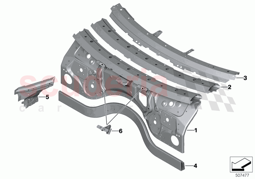 Splash wall parts of Rolls Royce Rolls Royce Ghost Extended RR22(2019-2023)