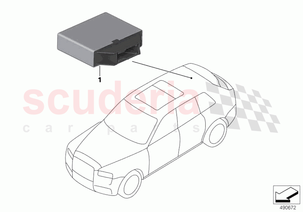 Control unit PDC PMA of Rolls Royce Rolls Royce Ghost Extended RR22(2019-2023)