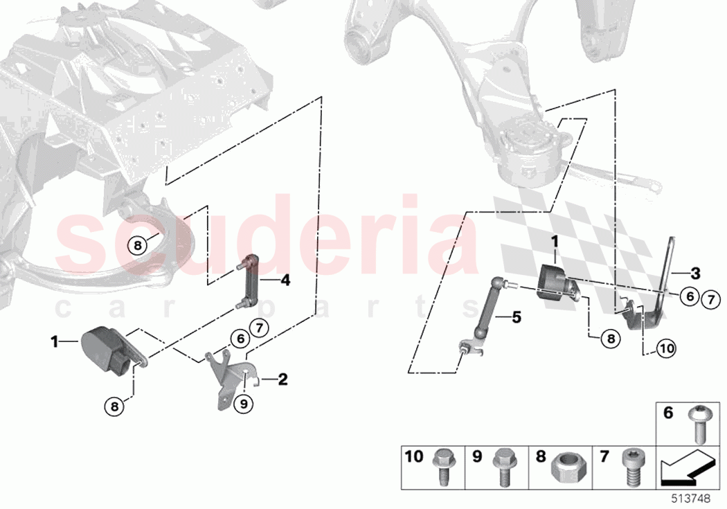 Headlight vertical aim control sensor of Rolls Royce Rolls Royce Ghost Extended RR22(2019-2023)