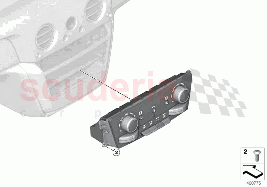 Air Conditioning Control of Rolls Royce Rolls Royce Ghost Extended RR22(2019-2023)