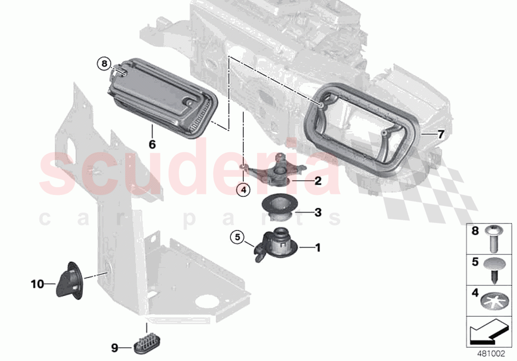 Assorted grommets seals of Rolls Royce Rolls Royce Ghost Extended RR22(2019-2023)