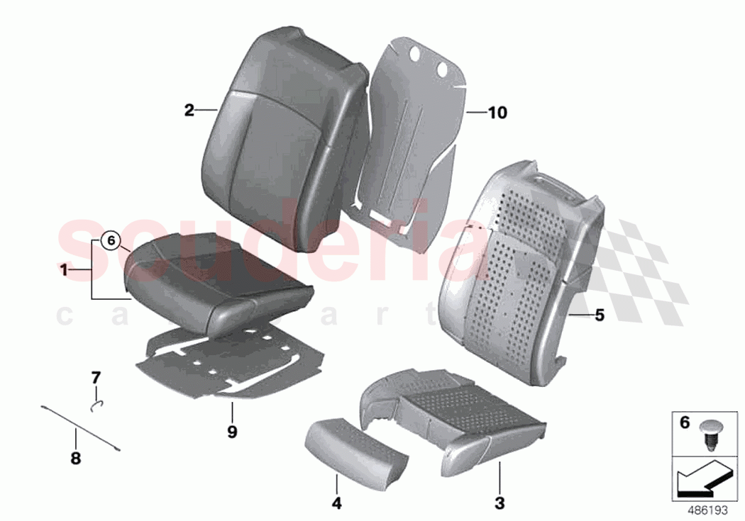 Seat front cushion cover A C seat of Rolls Royce Rolls Royce Ghost Extended RR22(2019-2023)