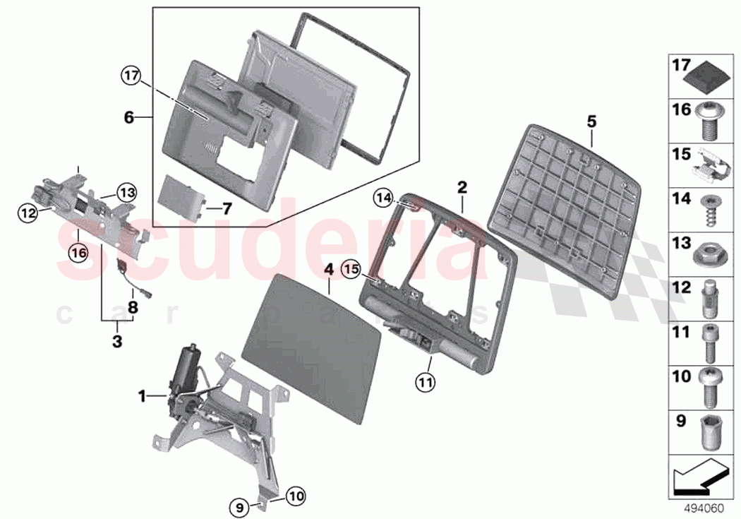 Seat front rear panel II of Rolls Royce Rolls Royce Ghost Extended RR22(2019-2023)