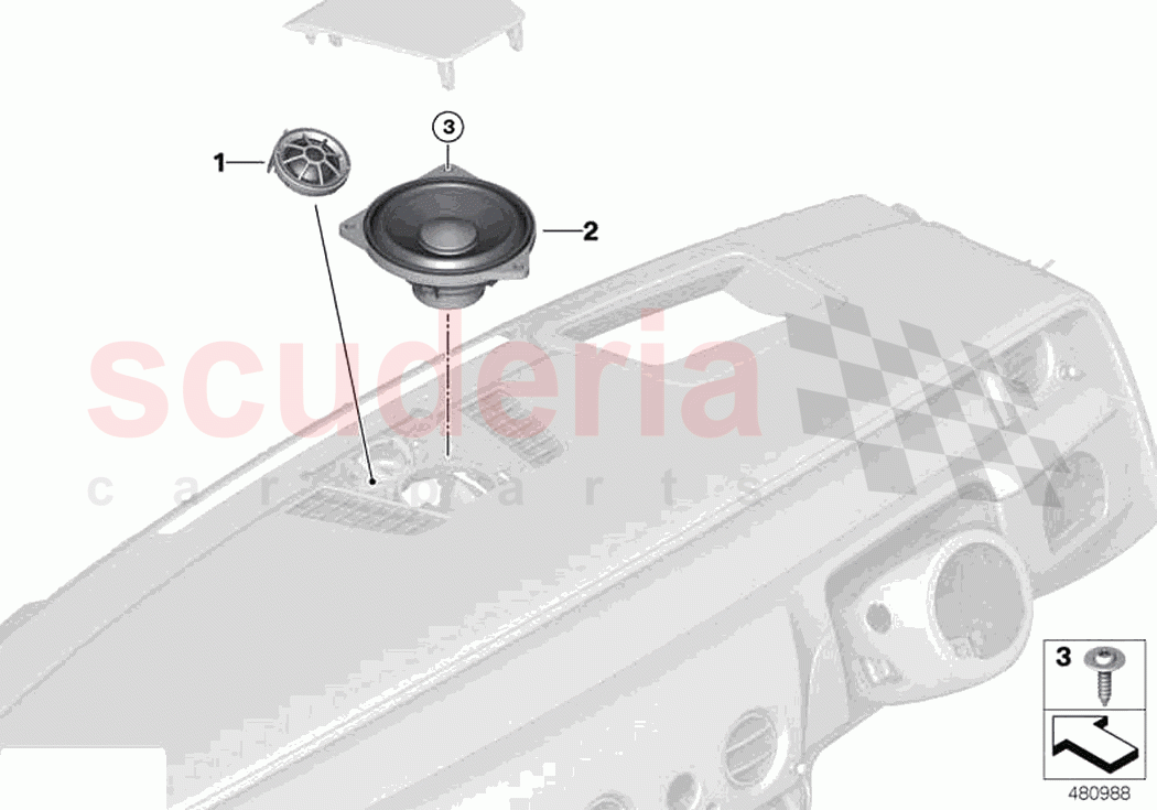 Loudspeaker instrument panel of Rolls Royce Rolls Royce Ghost RR21(2019-2023)