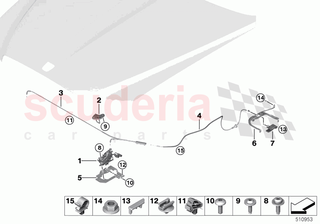 Engine bonnet closing system of Rolls Royce Rolls Royce Ghost RR21(2019-2023)