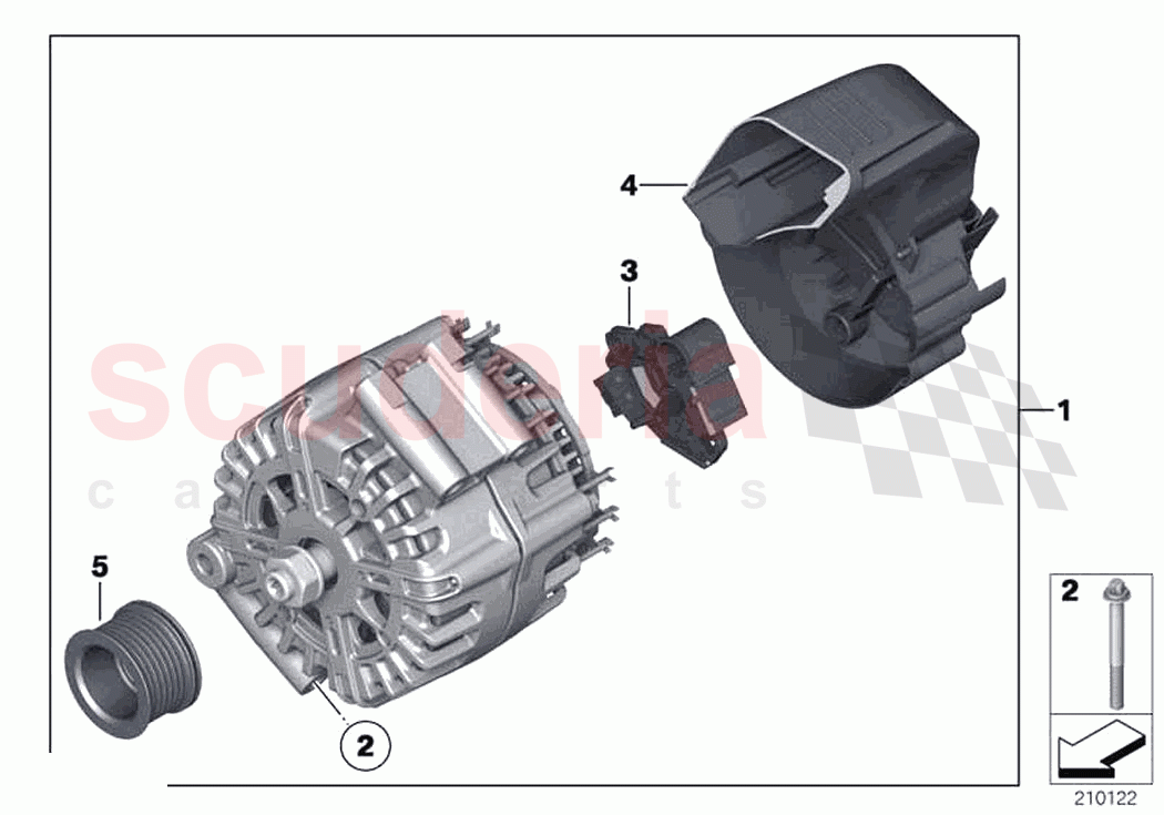 Alternator of Rolls Royce Rolls Royce Ghost RR21(2019-2023)