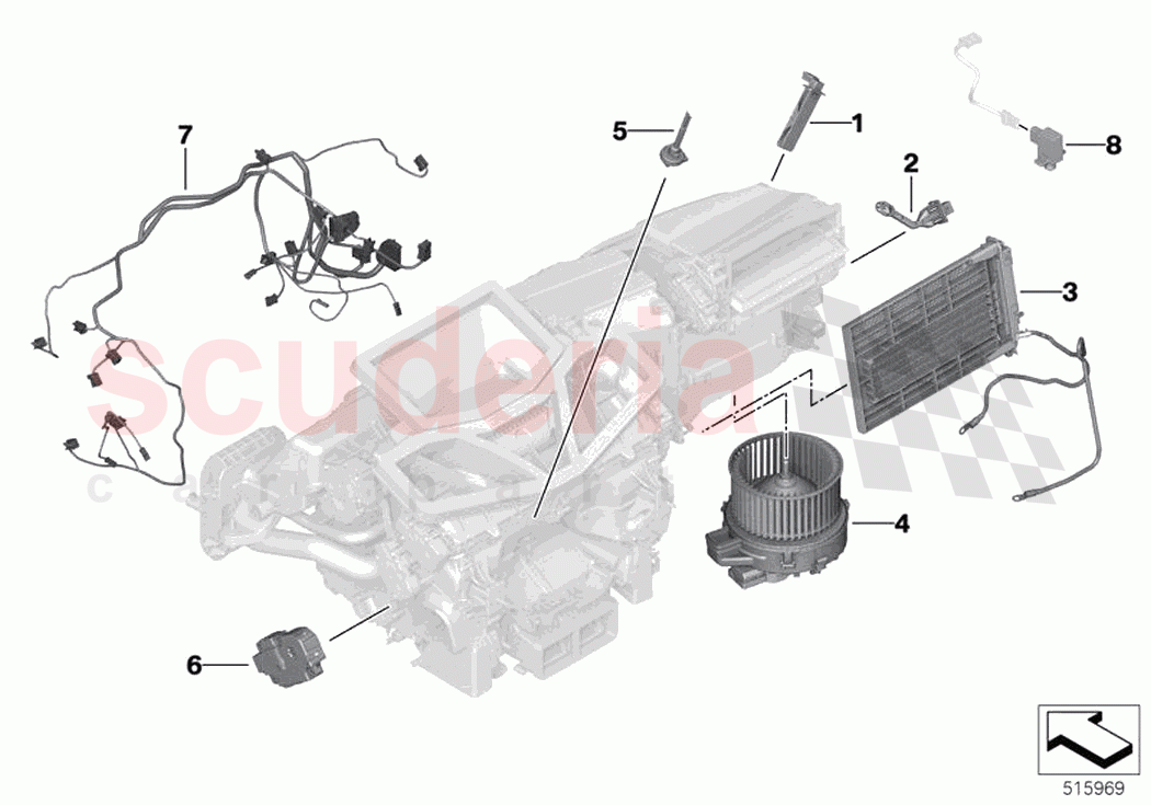Electric parts for AC unit of Rolls Royce Rolls Royce Ghost RR21(2019-2023)