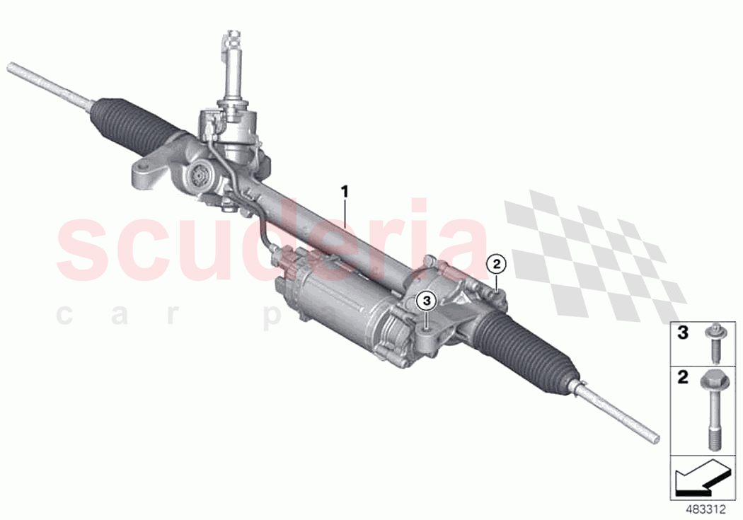 Electrical steering of Rolls Royce Rolls Royce Ghost RR21(2019-2023)