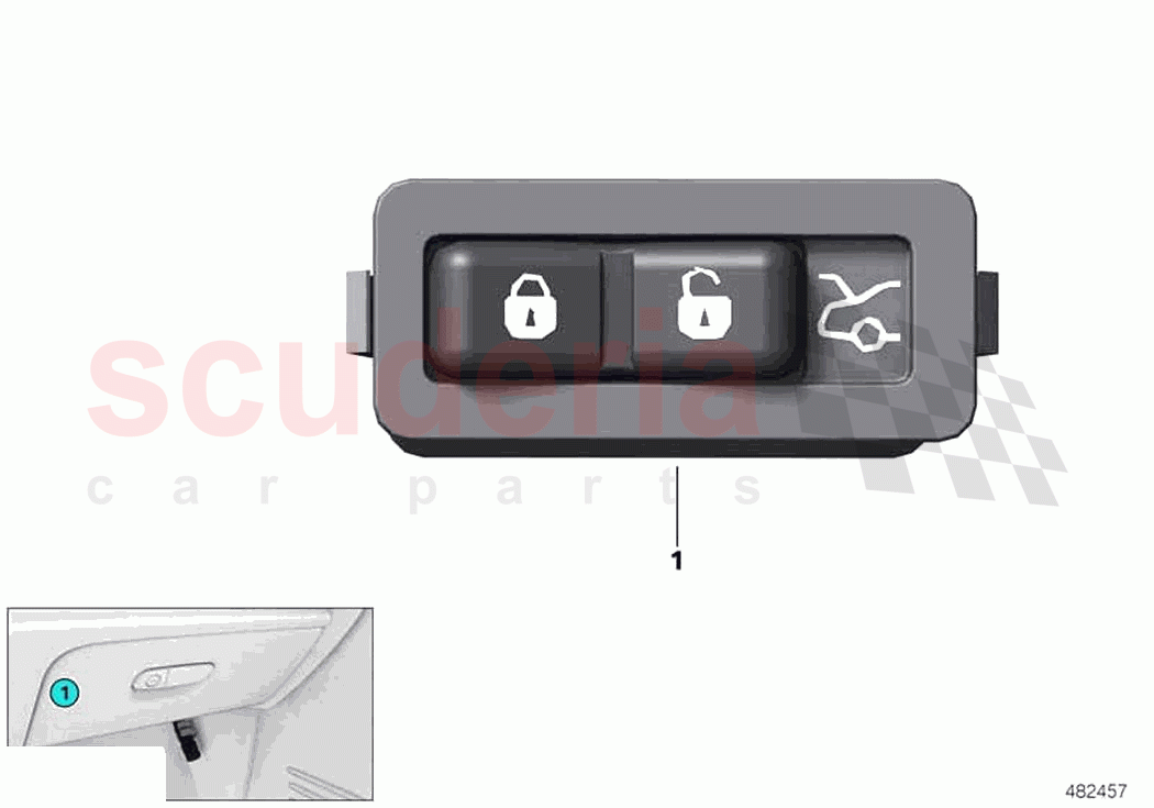 Hotel position switch of Rolls Royce Rolls Royce Ghost RR21(2019-2023)