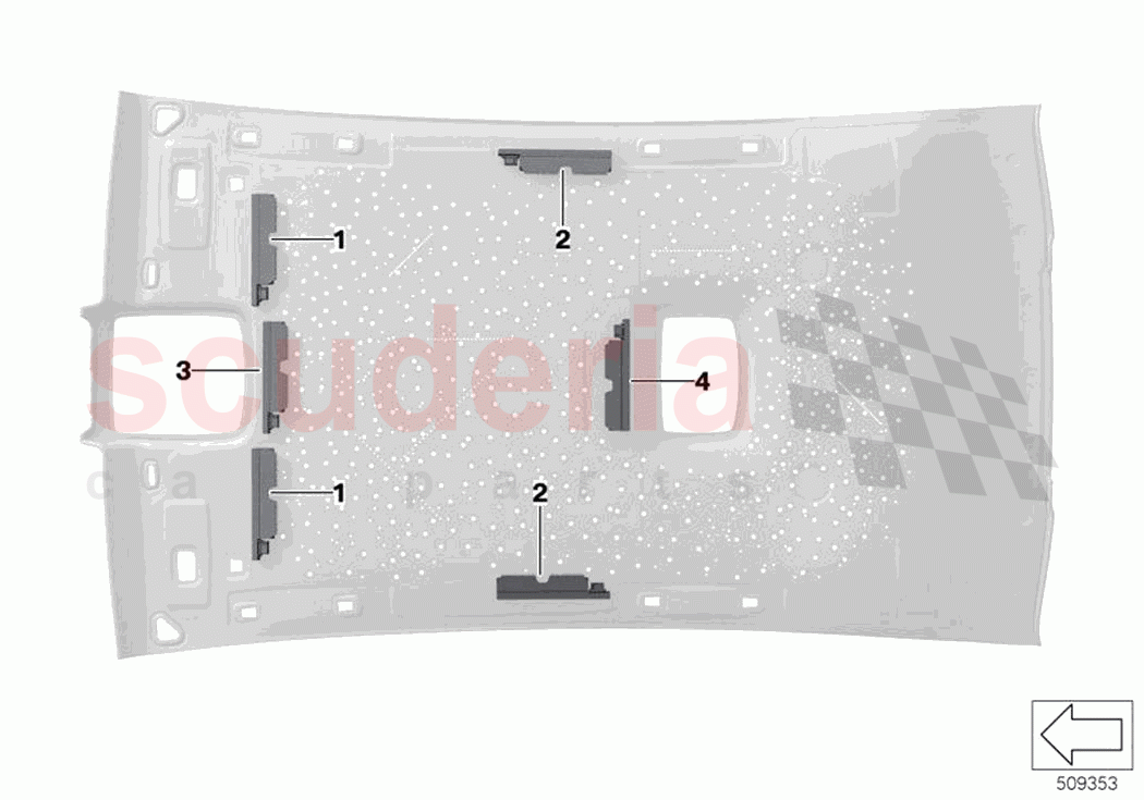 Light module starlight headliner of Rolls Royce Rolls Royce Ghost RR21(2019-2023)