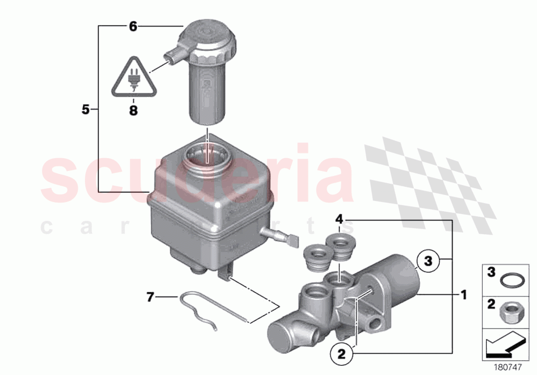 Brake master cylinder expansion tank of Rolls Royce Rolls Royce Ghost RR4(2017-2019)