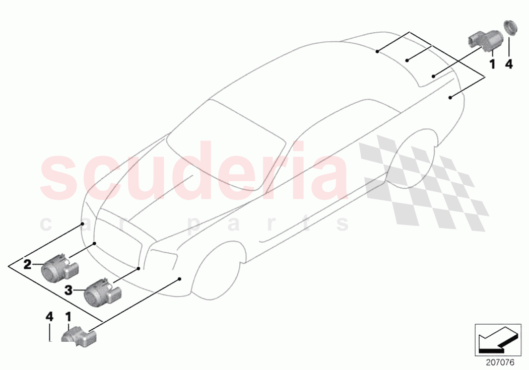 Park Distance Control PDC of Rolls Royce Rolls Royce Ghost RR4(2017-2019)