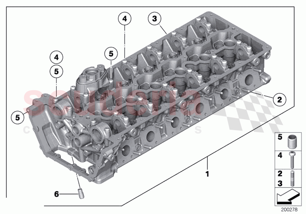 Cylinder head of Rolls Royce Rolls Royce Ghost RR4(2017-2019)