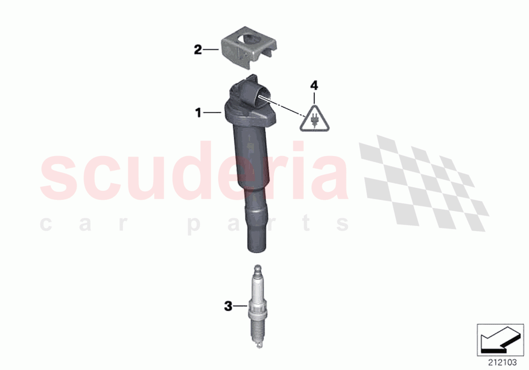 Ignition coil spark plug of Rolls Royce Rolls Royce Ghost RR4(2017-2019)