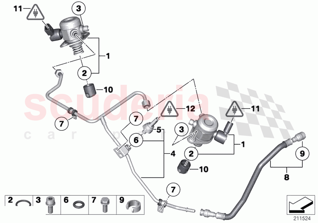 High pressure pump Tubing of Rolls Royce Rolls Royce Ghost RR4(2017-2019)