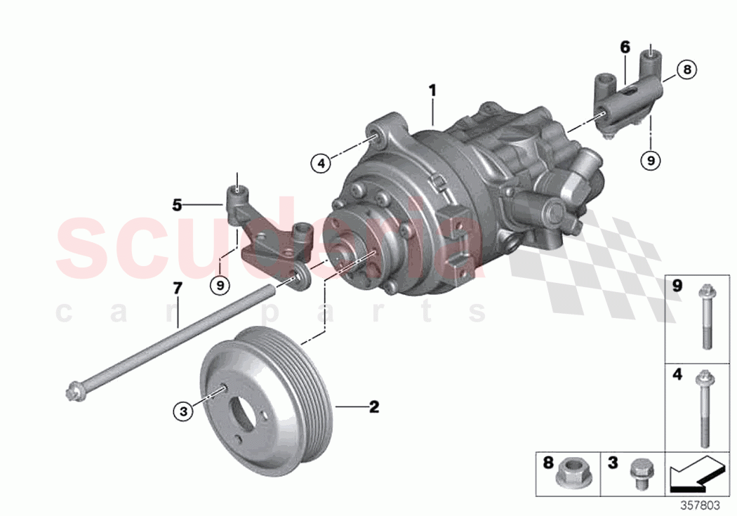Power steering pump of Rolls Royce Rolls Royce Ghost RR4(2017-2019)