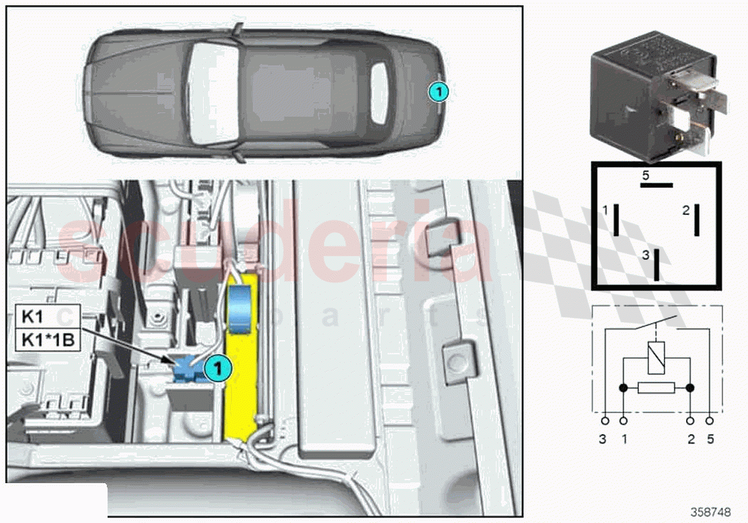 Compressor relay K1 of Rolls Royce Rolls Royce Ghost RR4(2017-2019)