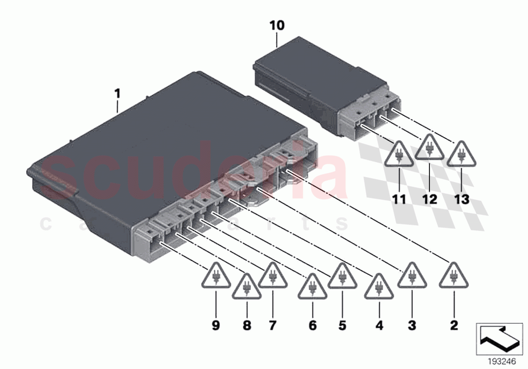 Control unit seat module front rear of Rolls Royce Rolls Royce Ghost RR4(2017-2019)