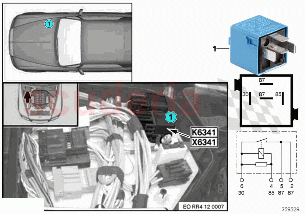 Relay load removal ign inject K6341 of Rolls Royce Rolls Royce Ghost RR4(2017-2019)