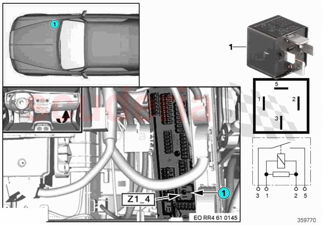 Relay terminal 30B Z1 4 of Rolls Royce Rolls Royce Ghost RR4(2017-2019)
