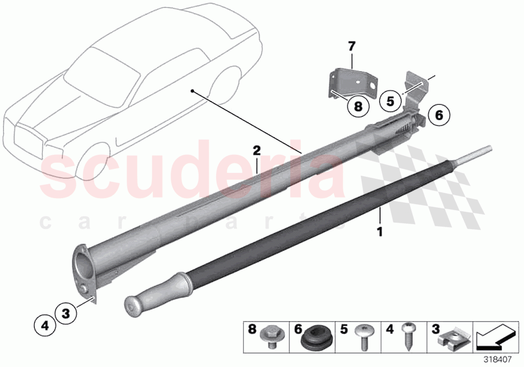 Umbrella bag of Rolls Royce Rolls Royce Ghost RR4(2017-2019)