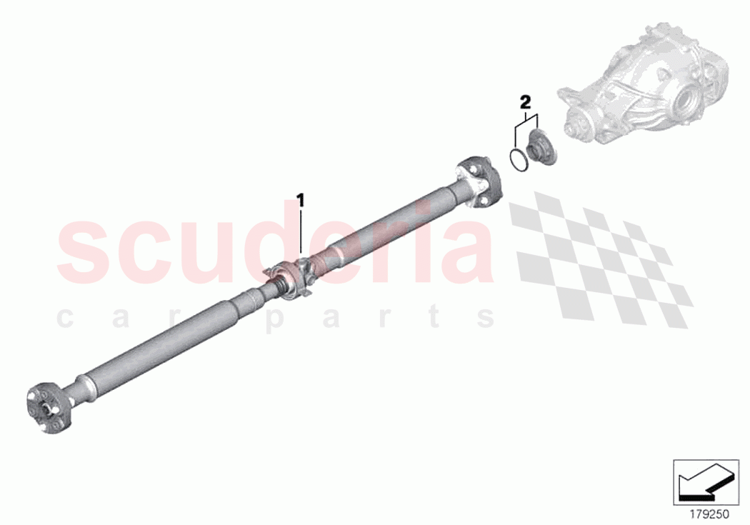 Propeller shaft flex disc insert nut of Rolls Royce Rolls Royce Phantom Extended RR12(2017-2023)