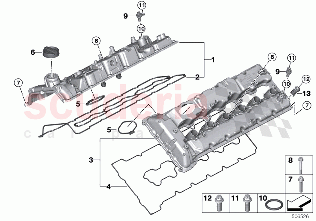 Cylinder head cover of Rolls Royce Rolls Royce Phantom Extended RR12(2017-2023)