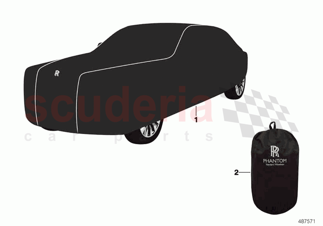 Car cover indoor of Rolls Royce Rolls Royce Phantom Extended RR12(2017-2023)